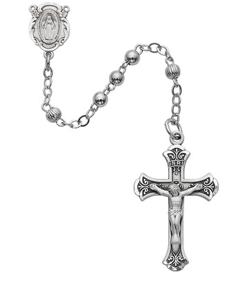 (1-4LF) 4MM ALL STERLING ROSARY