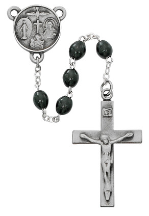 (R639DF) BLACK WOOD LORD'S PRAYER