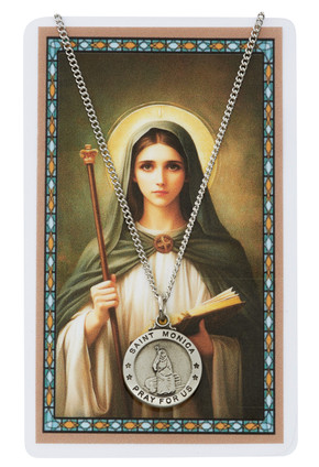(PSD600MN) ST MONICA PRAYER CARD SET