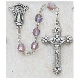 Mcvan R556RF 7 mm Pearl Holy Mass Crucifix Cross Rosary Set - Blue