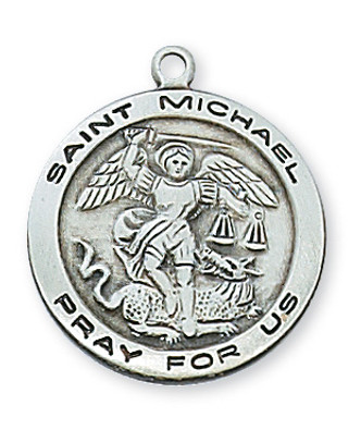 (L515MK-24) 24" CH SS ST. MICHAEL