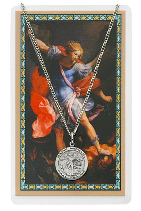 (PSD515MK) 18" ST MICHAEL PRAYER CARD SET