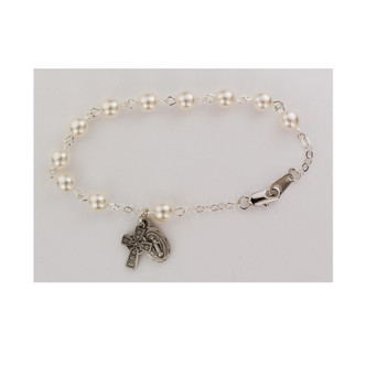 (BR570D) 7 1/2" CELTIC PEARL BRACELET