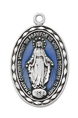 (L783) 18" CH SS BLUE EPOXY MIRACUL