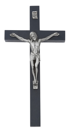 (81-79B) 10" BLUE  EI-8 CRUCIFIX, BOXED