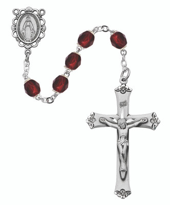 (875L-GAF) SS 6MM GARNET/JANUARY RSRY