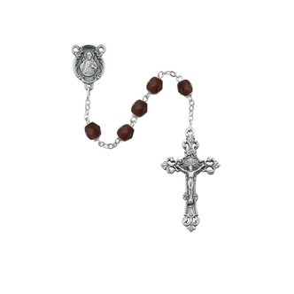 (875-GAG) 6MM GARNET/JANUARY ROSARY