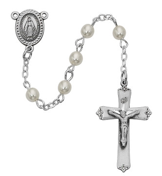 (210DG) 3MM PEARL ROSARY