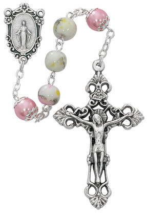 (P254F) 8MM MARBELINE ROSARY