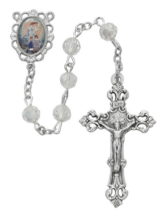 (R753G) RF CRYST GUARDIAN ANGEL ROSARY