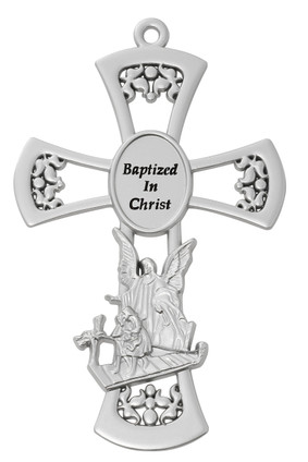 (73-14) 6" GUARDIAN ANGEL CROSS