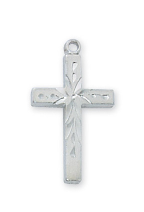 (RC7002P) RF ENGRAVED CROSS 16" CHAIN