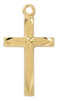 (J9246) 16-18" CH G/SS CROSS W/BRITE 