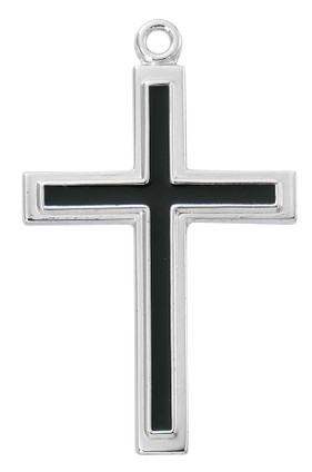 (L9224) 24" CH SS CROSS BLACK FILL