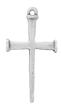 (L9222) 24" CH SS NAIL CROSS W/ 