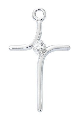 (L9234) 16-18" CH SS CURVED CROSS