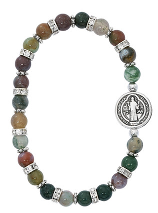 (BR150) INDIA AGATE BENEDICT BRACELET