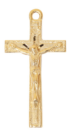 (H6032) 24" CH G/PWT CRUCIFIX