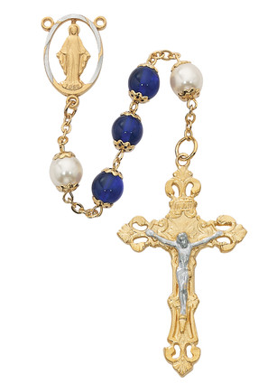 (R908HF) 8MM BLUE WITH PEARL