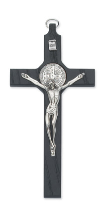 (79-42649) 8" BLACK ST. BENEDICT CRUCIFIX