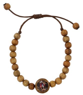 (BR10C) WOOD ADJ ST. MICHAEL BRAC