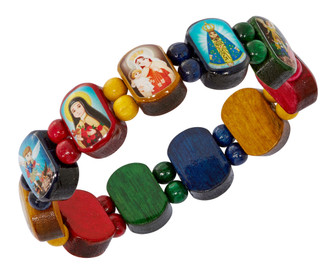 (B1124C) CHILD SIZE SAINT BRACELET,
