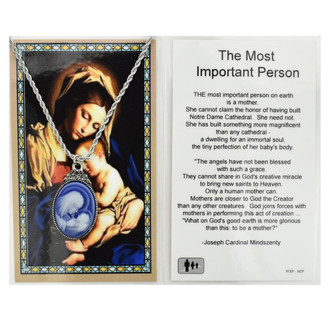 (RC785C) MOHTER & CHILD CAMEO PENDANT