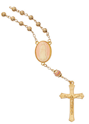 (AR108C) 6MM OL GUADALUPE GOLD CAMEO 