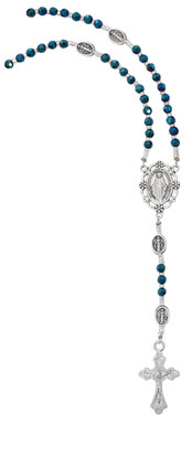 (P572C) BLUE CRYSTAL NECKLACE WITH