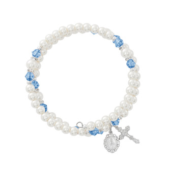 (BR7ZR) ZIRCON & PEARL WRAP BRACELET
