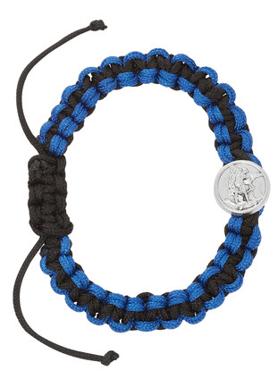 (B1135C) ST. MICHAEL BLUE/BLACK CORDED