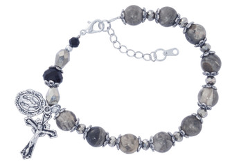 (BR361) PICASSO STONE & BLACK CRY BRAC