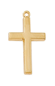 (H7001) GP PEWTER CROSS 18" CH&BX