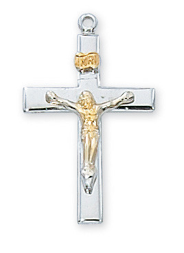 (RC7018) 18" CH RF TWO-TONE CRUCIFIX