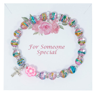 (B1137C) MULTI-COLOR PINK BRACELET