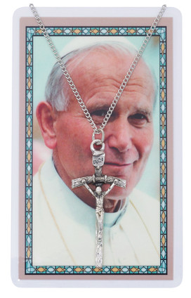 (PSD660) PAPAL CRUCIFIX W/ST JOHN PAUL 