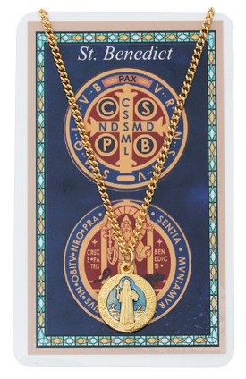 (PSD9469) GP BLUE ST BENEDICT ON 18" CH 