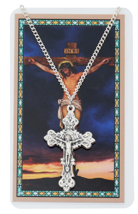 (PSD9471) CRUCIFIX ON 24" CH W PRAYER