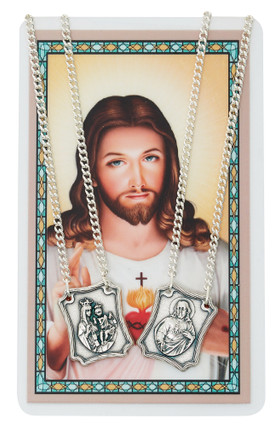 (PSD614) SCAPULAR PENDANT & PRAYER CARD