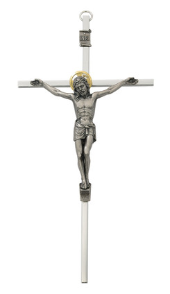 (XT162) 10" ALUMINUM CRUCIFIX