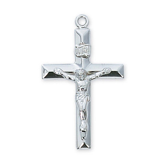 (L8011X) SS CRUCIFIX,BULK MEDAL ONLY.
