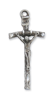 (L660X) SS PAPAL CRUCIFIX, BULK