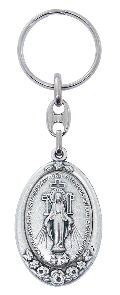 (94-46) MIRACULOUS ZINC KEY RING 