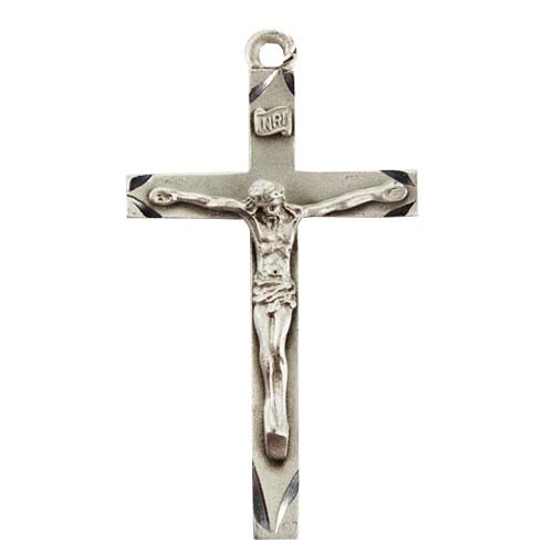 (D5006C) PEWTER CRUCIFIX, CARDRD