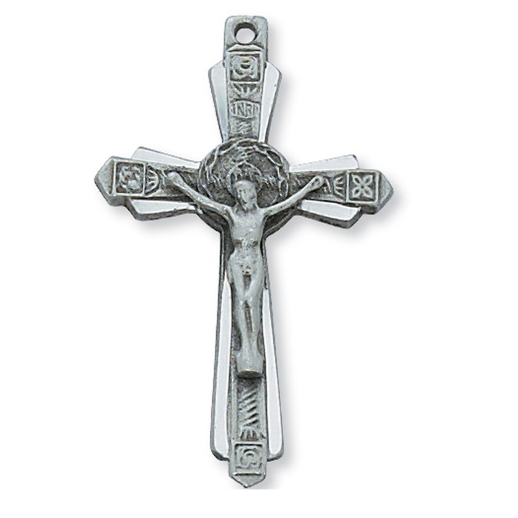(D6004X) PWTR, CRUCIFIX,  SLVR OX