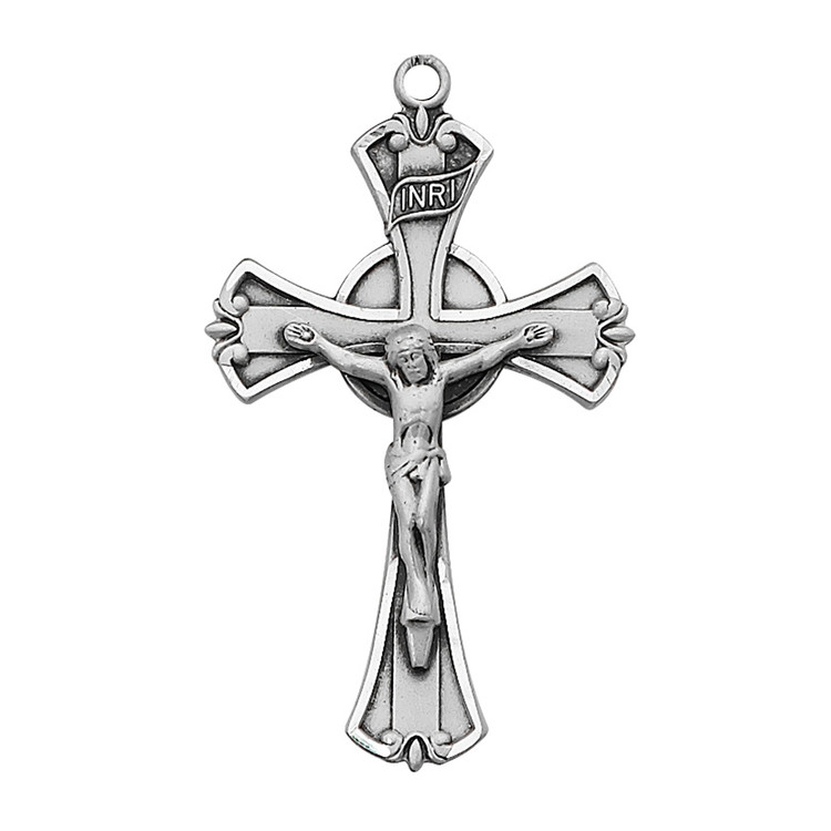 (D9072X) PWTR, CRUCIFIX,  SLVR OX