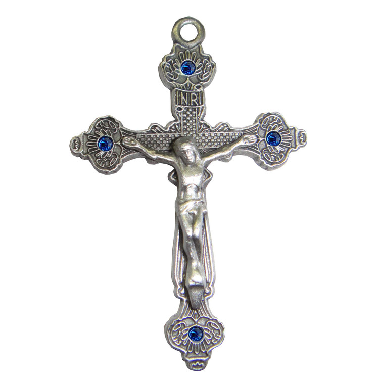 (D9085X) PWTR, CRUCIFIX,  SLVR OX
