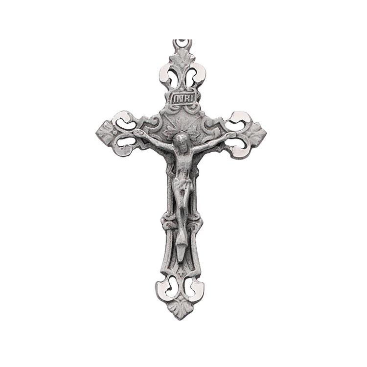 (D5014X) PWTR, CRUCIFIX,  SLVR OX