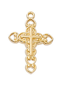 (J8002B) 13" CH G/SS BABY CROSS 