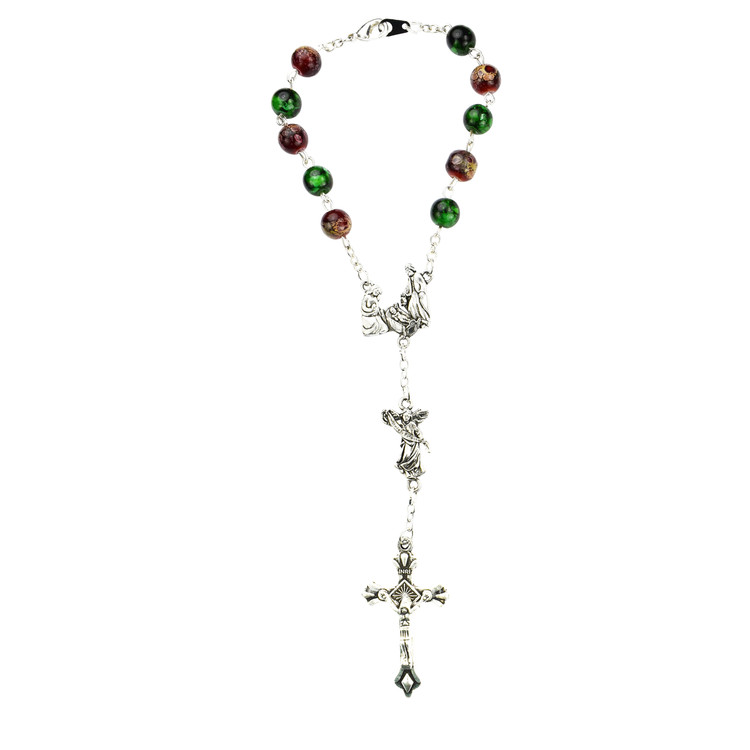 (AR119C) RED AND GREEN HOLY FAMILY AUTO